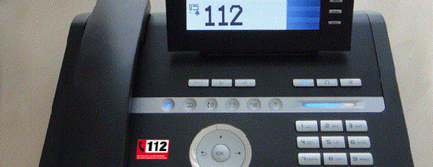Telefon mit Notrufnummer 112